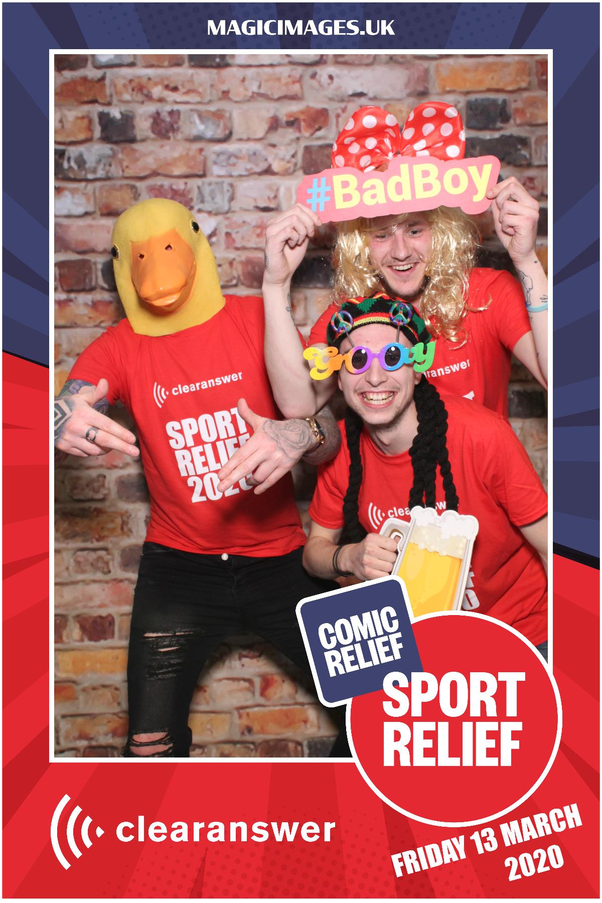 Clear Answer Sport Relief | View more photos from the event at gallery.magicimages.uk/u/MagicImages/Clear-Answer-Sport-Relief